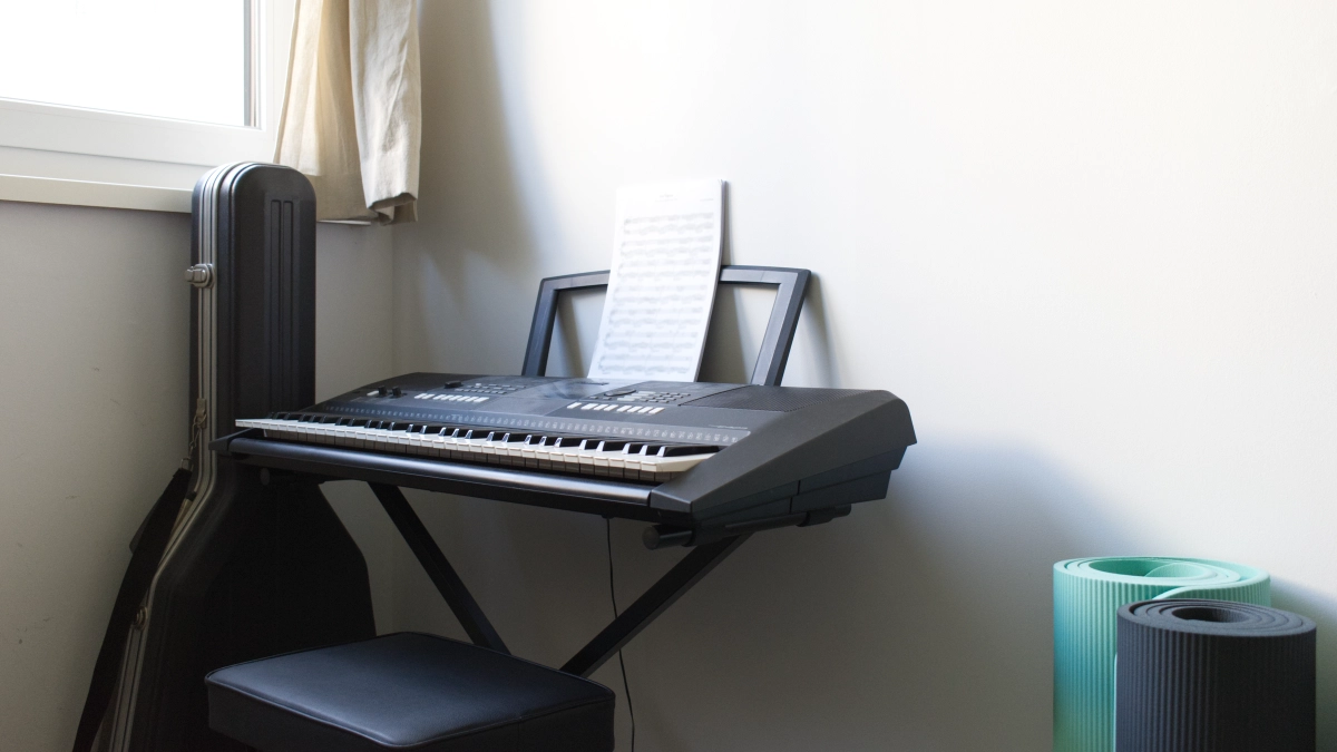 Gästezimmer Nähere Aufnahme vom Keyboard