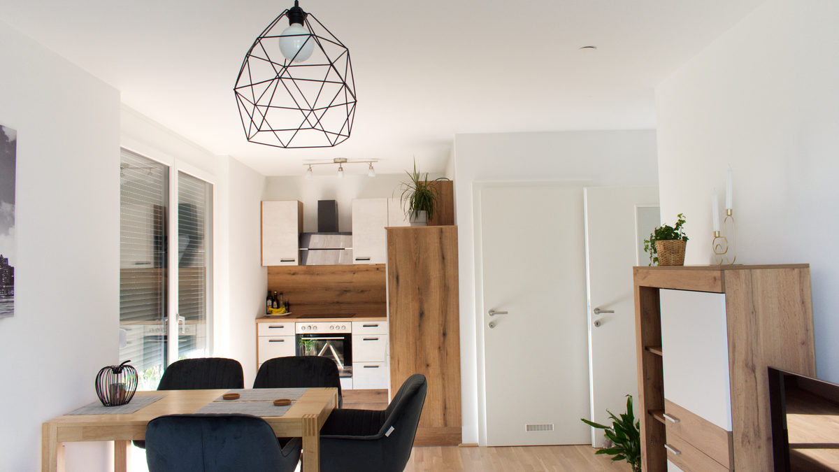Wohzimmer und Küche